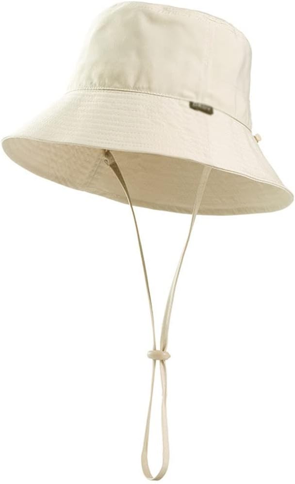 Japanese System Large Eaves Monochrome Fisherman's Hat Female Men's Sun Outdoor Protection Basin Cap