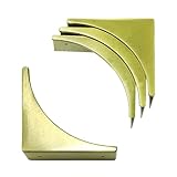 Picture of haowei Corner Guard 4 Pcs Zinc alloy Vintage Box Corner Protector Decorative Safety Angle Guard Edge Cover Multifunctional Furniture Hardware Accessories