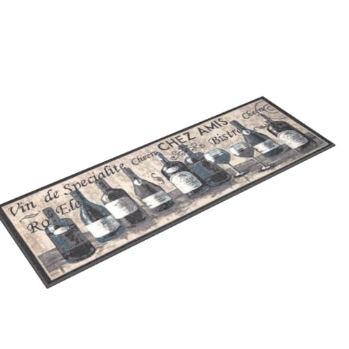 Machine-Washable-Wine-Design-Non-Slip-Rubberback-2×5-Kitchen-Runner-Rug-for-Kitchen-Hallway-Bar-20-x-59-Gray Machine Washable Wine Design Non Slip Rubberback 2×5 Kitchen Runner Rug for Kitchen Hallway Bar 20 x 59 Gray
