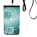 Creature Cell Picture Microscope Pattern Phone Wallet Purse Hanging Mobile Pouch Black Pocket