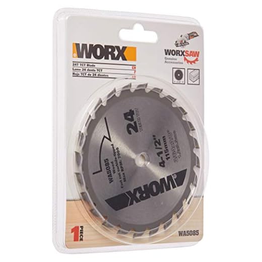 Worx WA5085 24T TCT Blade, 4 1/2" Inch