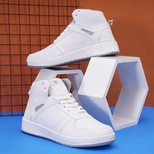 Image of BADLAV Mens Badlav Casual Sports Shoes for Men|Soft Cushioned Insole, Slip-Resistance|tw-203-white Men's Sneakers