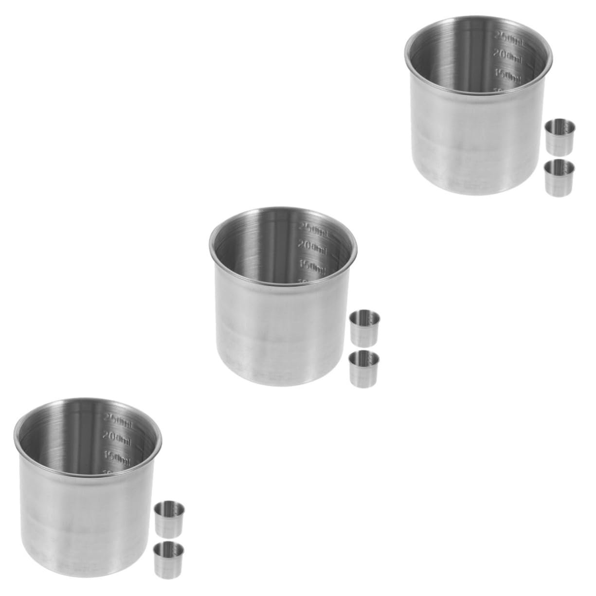 TOPBATHY 9 Piezas taza medidora Taza de medición precisa Taza de medición multifuncional taza de olla arrocera tazas medidoras para hornear vaso medidor metalico soporte medidor de cocina