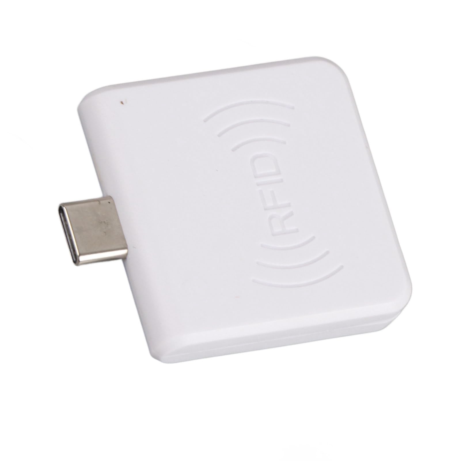 AMONIDA Lecteur de Cartes Compact Mobile avec Connexion de Type C pour et, Idéal pour la Gestion des Parkings, 33 G (White)
