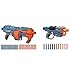 Hasbro E9527F03 Nerf Elite 2 Shockwave RD-15 Blaster & Elite 2 Commander RD-6 Blaster, 12 Nerf Darts, 6-Dart Rotationstrommel, Tactical Rail Steckschienen, Befestigungspunkte, 6.7 x 36.2 x 24.1 cm
