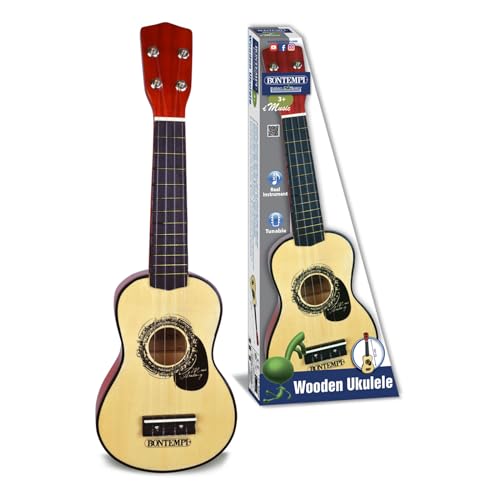 Ukulele de madera para aprender notas fáciles sin frustración 2