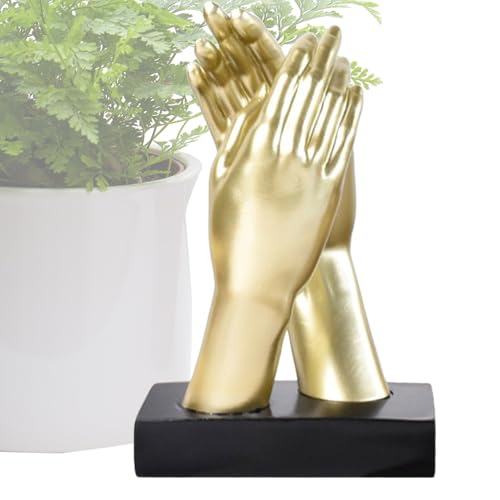Sculpture main dorée figurine décorative à offrir pour salon - 8