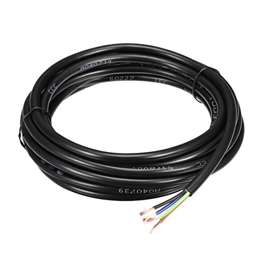 uxcell RVV Wire Cable Extension Cord Stranded PVC Cord Copper Wire Electric Conductor 4 Core 18 AWG 5M/16.4ft Length