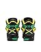 Ewing Patrick Athletics Rogue Jamaica Sneakers - Limited Edition Black/Green/Yellow Athletic Shoes, Size 10