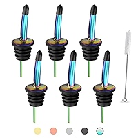 Swpeet Lot De 15 Becs Verseurs Rapides En Acier Inoxydable Avec Bouchons Anti-poussière En Caoutchouc, Parfaits Pour Les Pubs, Clubs, Restaurants, Bars, Cafés Et Dîners