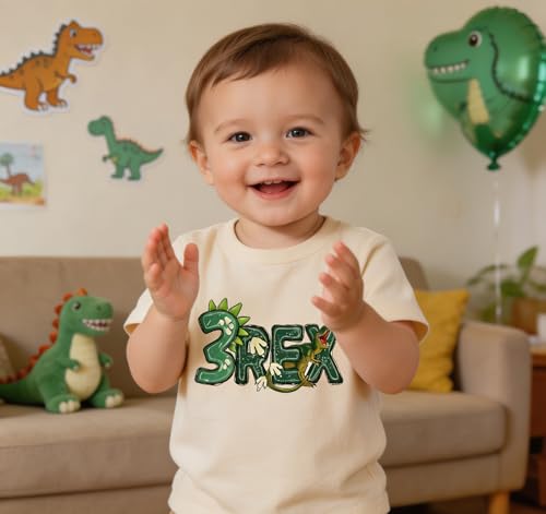 Image of Toddler Boys Girls 3rd Birthday Shirts for Baby Kids 3 Years Old Birthday Outfit for Party Short Sleeve Tshirt