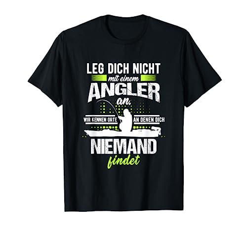 Herren Angler Geschenk-Idee fürs Fischen und Angeln, Motiv-Sprüche T-Shirt