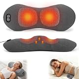 3 In 1 Rücken Massage Gerät, Rückenmassagegerät mit Wärme Vibration Dehnung