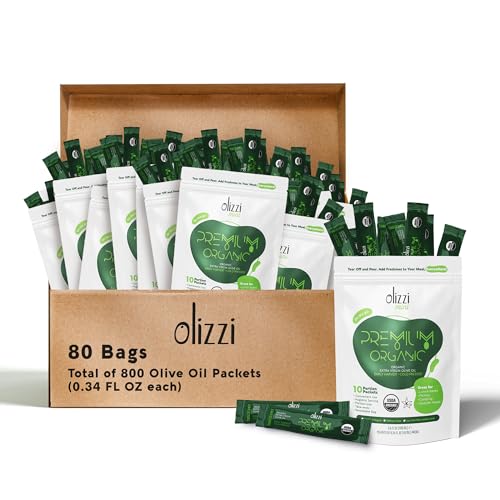 Aceite de Oliva Extra Virgen Orgánico Olizzi Pack 800 Unidades