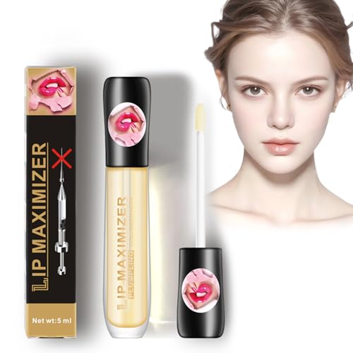 Virecose Lip Volumen Extremo Booster, 5ml Brillo De Labios Voluminizador, Crema Labial Perfeccionadora con Efecto Voluminizador, Brillos de Labios para Brillante Hidratante Lip Oil