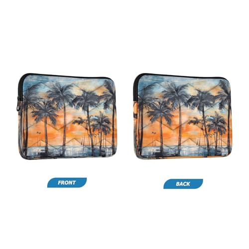 Funda para portátil con diseño de palmeras para laptops 13-14 pulgadas miniatura 2