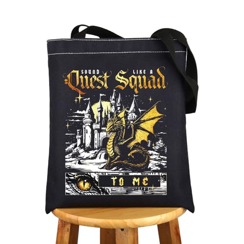 Quest Squad sac fourre-tout en toile imprimée thématique Ridoc Gamlyn
