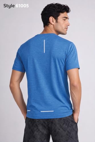 Image of Van Heusen Men's Running T-Shirt | Regular Fit | Crew Neck | Soft Breathable Mircofiber | Casual Wear | Summer Favorite | Shoulder Bonding |Sports T-Shirt | Style 61005