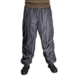 [onion cross] シャカパン ナイロンパンツ 防寒 裏起毛 裏ボア 撥水 パンツ ホッピング メンズ (チャコール, L)
