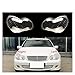 Car Replacement Headlight Shell Front Lens Glass Headlamp Light Cover Compatible For Mercedes Benz W203 C180 C200 C230 C260 C280 2004-2006(SKY BLUE)