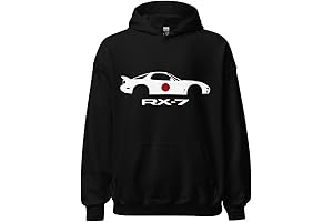 RX-7 JDM Tuner Stencil Japanese Rotary Engine Sportscar RX7 Racing Hoodie