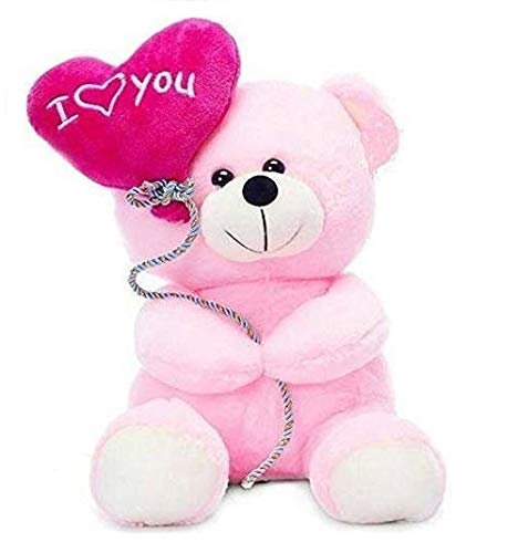 Crispy toys Shivay International - Pink Balloon Teddy Bear Soft Toy for Valentine Couples, gf Gift, Bday Gift etc Playing Toy in 30 cm Long (B08DG9DZBG) Amazon Price History, Amazon Price Tracker