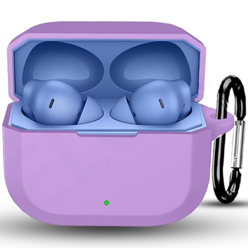 Image of ELOR Premium Silicone Case Cover Compatible with OnePlus Nord Buds 3r (Earbuds Not Included) (Lavender Purple, OnePlus Nord Buds 3r)