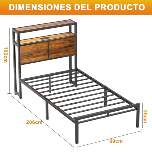 El Mejor Listado de Base para Cama Individual Con Cajones - los más vendidos. 8 Imagen adicional