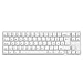 Qisan Tastiera per Giochi Meccanici Tastierini per tastiere PBT 69 Tasti Interruttore Gateron Brown Tastiera per Giochi con Layout IT retroilluminato Bianco-Bianco