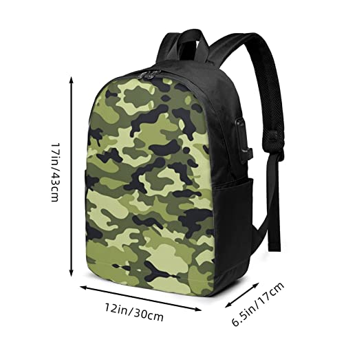 Sac ordinateur portable vert camouflage | Porte-documents d'affaires One Size - 3