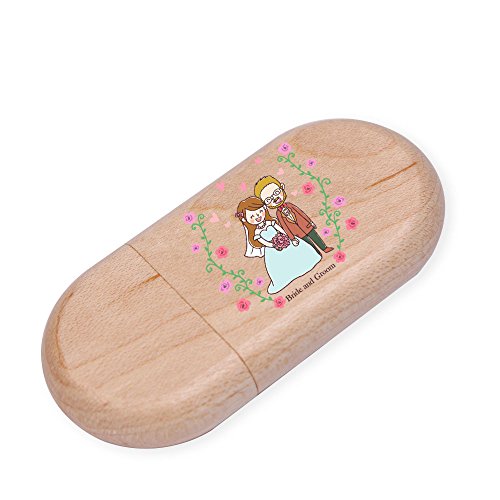 Custom Logo Wood Usb Flash Drive 8Gb Wooden Pendrive Stick Usb Box #TOP6