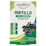 equilibra Integratori Alimentari, Mirtillo, Integratore per la Normale Capacità Visiva e la Funzionalità del Microcircolo, con Estratto di Mirtillo, Vitamina A e Zinco, 60 Capsule Vegetali