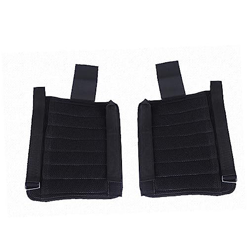 Sosoport Par tobilleras con peso ponderado bandas banda de pilates pesas gimnasia apoyo correa de ajustable envoltura de de ejercicio correa de con peso Black