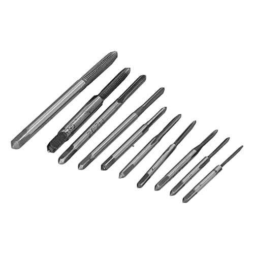 Mini Thread Tap, 10Pcs Machine Tap Sets, Micro Clocks Taps, HSS Micro Taps, Mini Thread Tap, Thread Milling Taps for Clocks, Automotive
