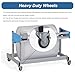 Wrap Dispenser with Cutter, Rolling Wrapping Paper Holder for Up to 39/51/63 Inch Wide Rolls, Heavy Duty Bubble Wrap Roll Dispenser/Packing Station(176x60x155cm/69.3X 23.6 x 61 in)
