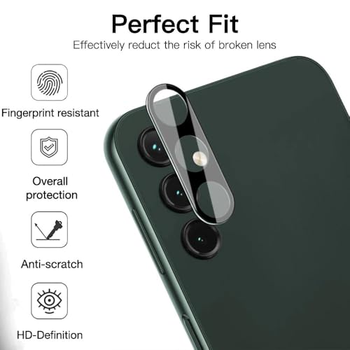 Image of DD SON Back Camera Lens Protector Tempered Glass For Samsung Galaxy S24 FE 5G Case Friendly with Edge to Edge Coverage and Easy Installation Kit, Pack of 1