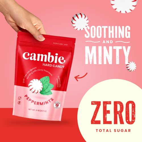 Image of Cambie Sugar Free Peppermint Hard Candy Individually Wrapped - 2 lb