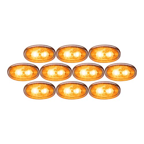 LUZ LED MINI OVAL CON 2 DIODOS 2" X 3/4" PARA REMOLQUE miniatura 1