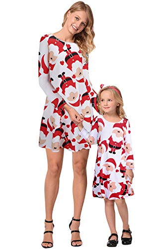 Vestito Uguale Mamma Figlia Inverno Retro Vintage