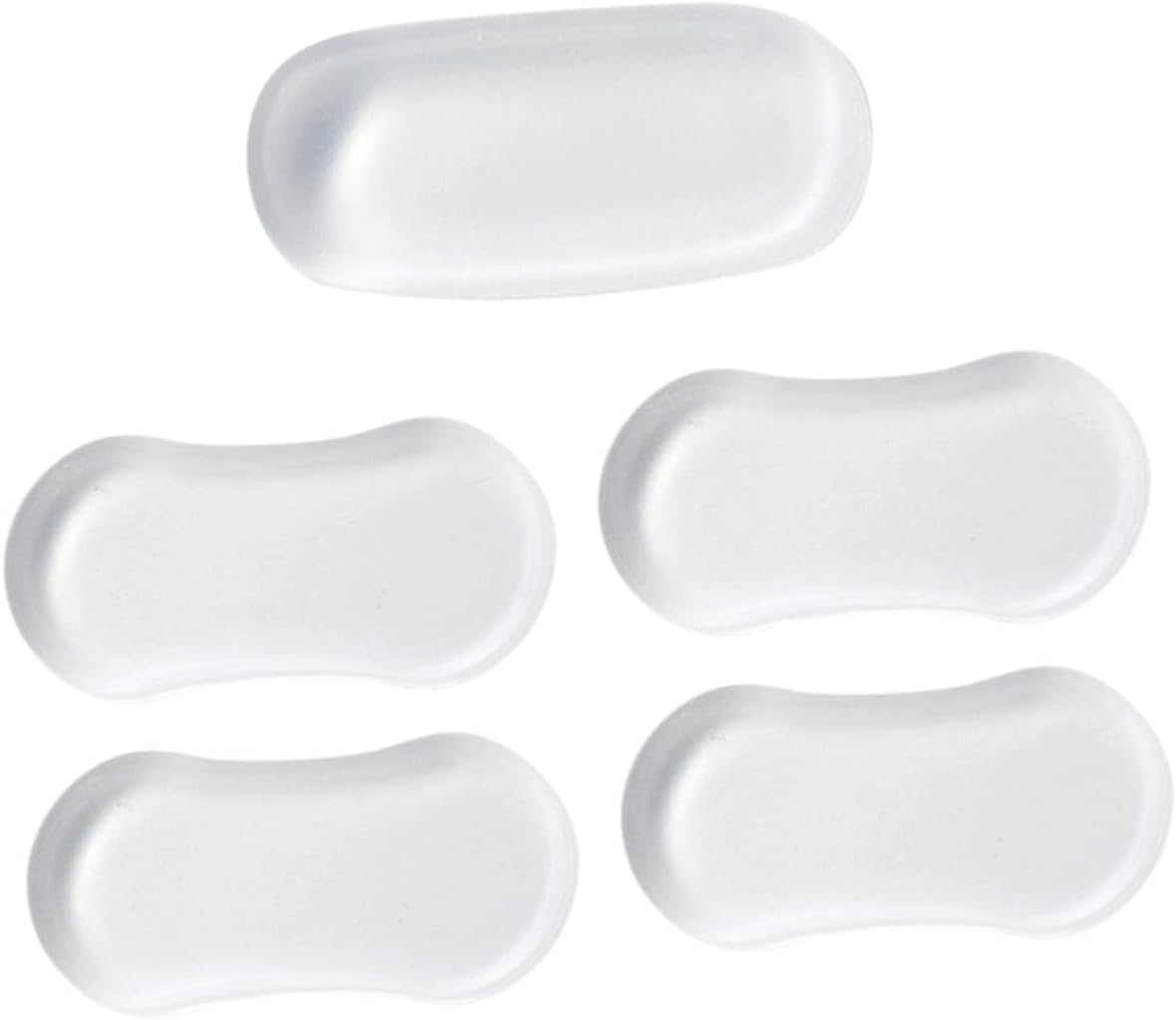 5pcs Transparent Bumpers Durable Cabinet Door Pads for Furniture Protection Self Adhesive Bumper Pads for Toilet Seat Desks and More
