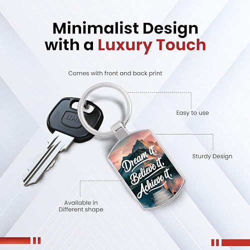 Image of Premium Printed Metal Keychain for Men & Women | High-Definition Artwork Print | Durable Key Ring for Car, Bike, Home & Office Keys | Stylish Decorative Key Holder Gift