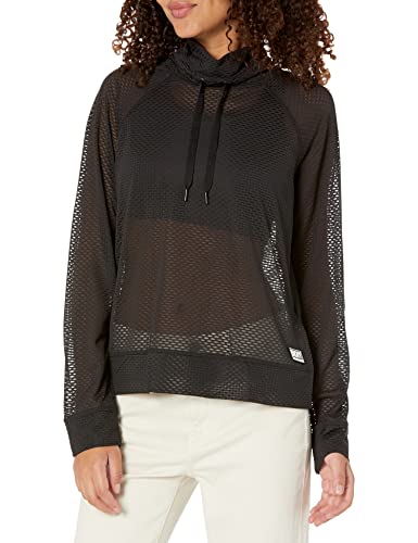 DKNY Women's Mesh Drawstring Hoodie