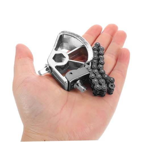 Pedal doble de cadena para batería jazz TOYANDONA miniatura 3