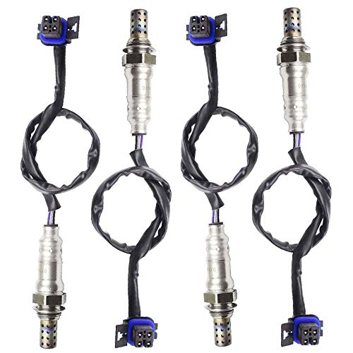 Higherbro 4Pcs Oxygen O2 Sensor For 2012 2013 2014 2015 2016 2017 Buick Enclave Chevrolet Traverse 3.6L Upstream + Downstream #TOP10