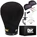 GEX Canvas Block Cork Wig Mannequin Head for Wig Making Drying Styling Display with Table C Stand Clamp Holder&GEX Wig Grip (Black 22")