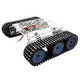1 Tank-Chassis-Kits B Blesiya Acryl Clever Roboter DC9-12V Kesselwagen-Chassis mit Raupenkette für Arduino-Bausätze Wissenschaft Spielzeug