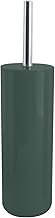 MSV Toilet Brush Holder Toilet Brush Holder Inagua – Polystyrene Countertop Toilet Brush Set with Stainless Steel Handle Dark Green
