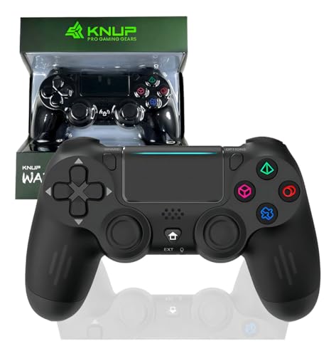Kit 2 Controle Joystick Manete Sem Fio Gamer Dualshock Preto