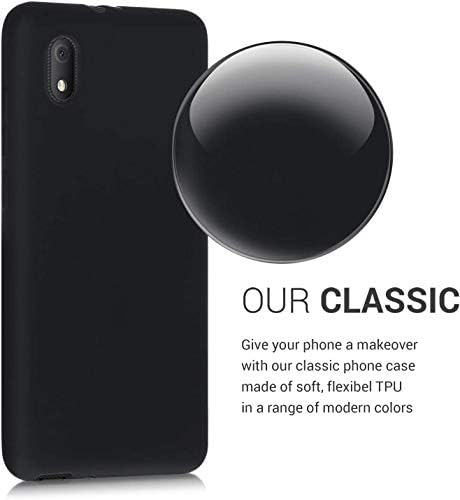 PIXFAB For Alcatel 1B 2020 Case, [Ultra Slim] Scratch Resistant TPU Gel Rubber Soft Skin Silicone [Protective Case] Phone Cover For Alcatel 1B (2020) 5002D - Black