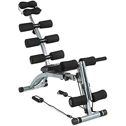 Maquina De Abdominales Wonder Core Capital Sports Sixish Core Maquina Multitrainer de Vientre con Multifunción, Negro